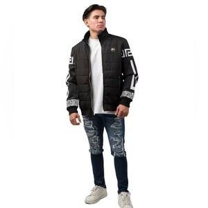 Platini black and silver full zip up size XL jacket